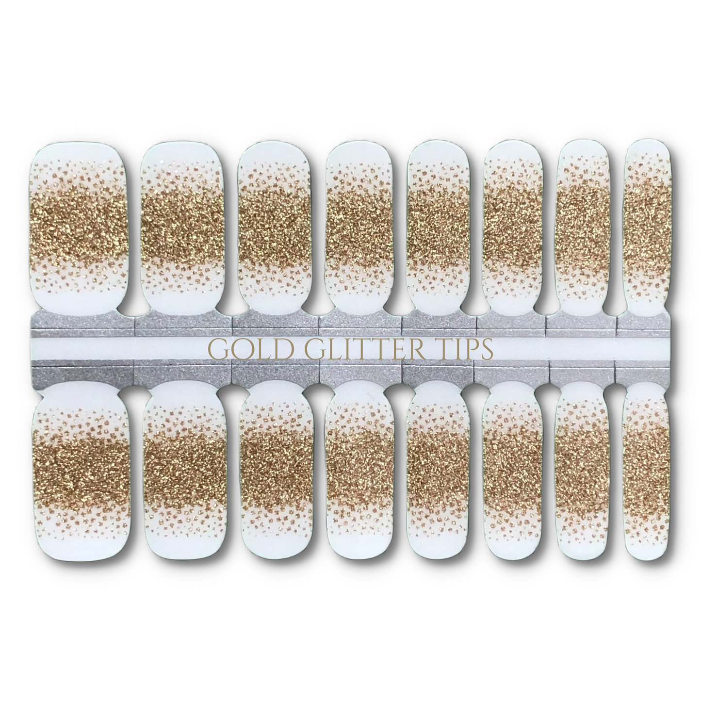 GOLD GLITTER TIPS